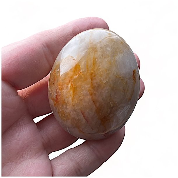 Golden healer palmstone/hndsten | Ml  5,5 x 4,5 cm