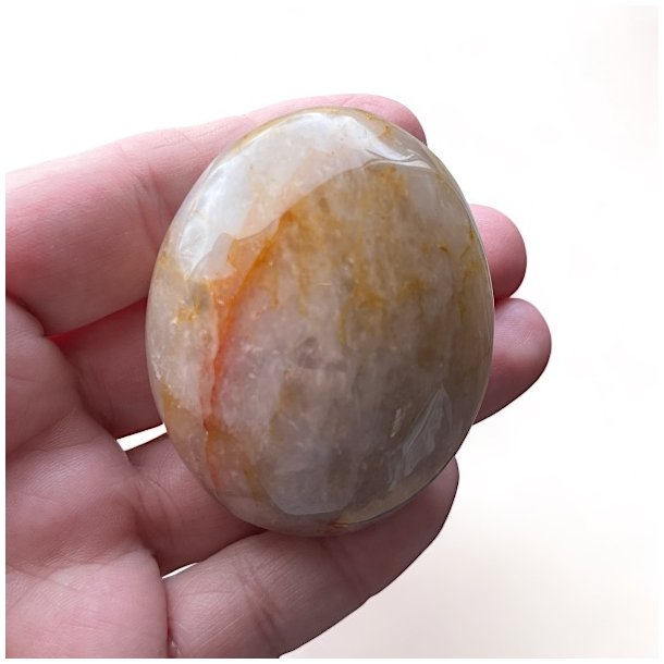 Golden healer palmstone/hndsten | Ml  5,5 x 4,5 cm