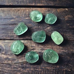 Grn fluorit lommesten | Ml 2 -3 cm