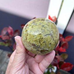 Kugle i grn opal UNIKA | Ml 6,6 cm 