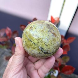 Kugle i grn opal UNIKA | Ml 6,6 cm 