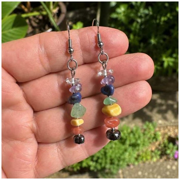 7 Chakra �reringe | �gte Krystaller &amp; Natursten