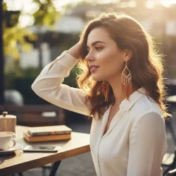 Smukke hndlavede spirituelle boheme reringe med gte fjer og perler, ml 10 cm