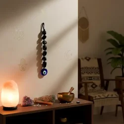 Hanger med tyrkisk �je og Sort Obsidian � kraftfuld beskyttelse og jordforbindelse