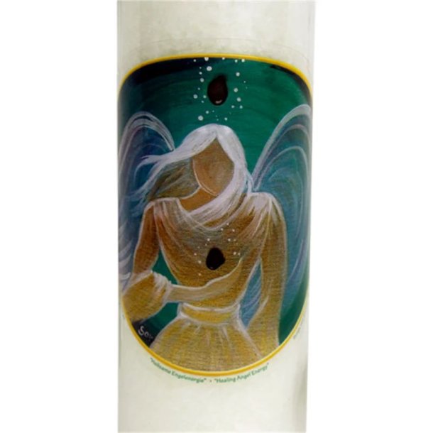 Palmevokslys i glas - healing angel