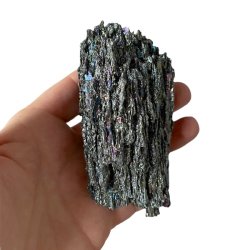 Unik Heksekost (Siliciumcarbid) � En Energetisk Krystal | M�l: 10 x 5,1 cm | 159 g 