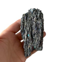 Unik Heksekost (Siliciumcarbid) � En Energetisk Krystal | M�l: 10 x 5,1 cm | 159 g 