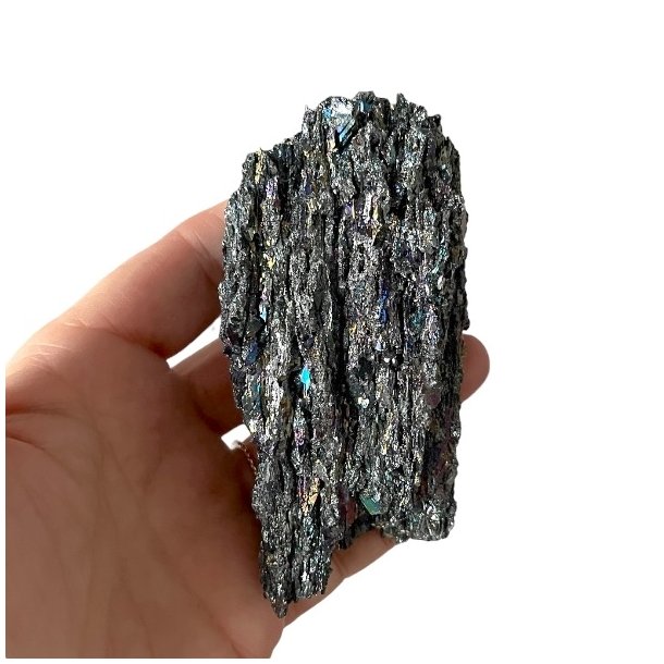 Unik Heksekost (Siliciumcarbid) � En Energetisk Krystal | M�l: 10 x 5,1 cm | 159 g 