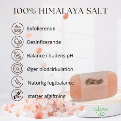 Himalaya Salt S�bebar � Naturlig hudpleje med 84 mineraler, 250 g