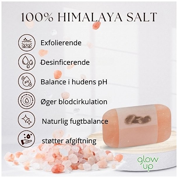 Himalaya Salt Sbebar  Naturlig hudpleje med 84 mineraler, 250 g