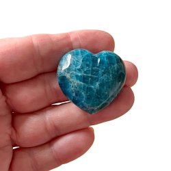 Smukke Hjerter i Bl Apatit  Strlende Bl Energi 35 mm