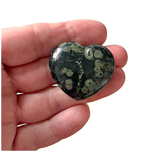 Smukke Hjerter i Kambaba Jaspis  Strlende Harmoni 35 mm