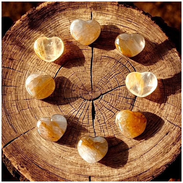 Smukke Hjerter i Golden Healer  Lysende Balance 35 mm