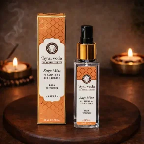 Ayurveda Salvie og Mint Smudgespray/rumspray 50 ml � Energirens, beskyttelse og fornyelse