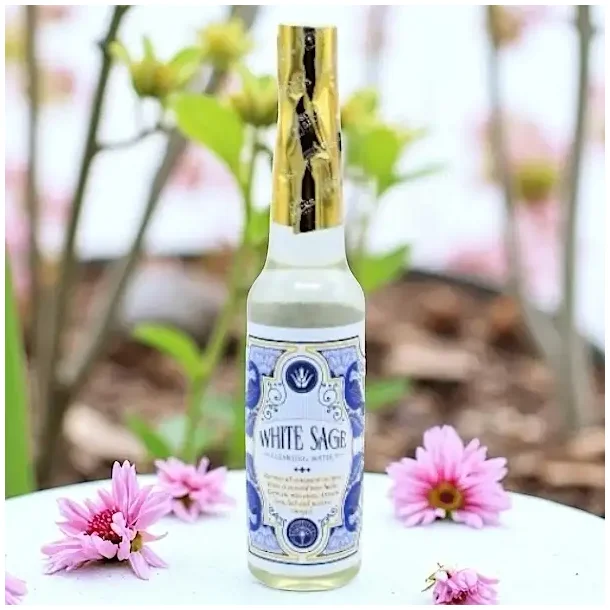 White Sage Cleansing Water 221 ml  rensende vand med hvid salvie til aura og hjem