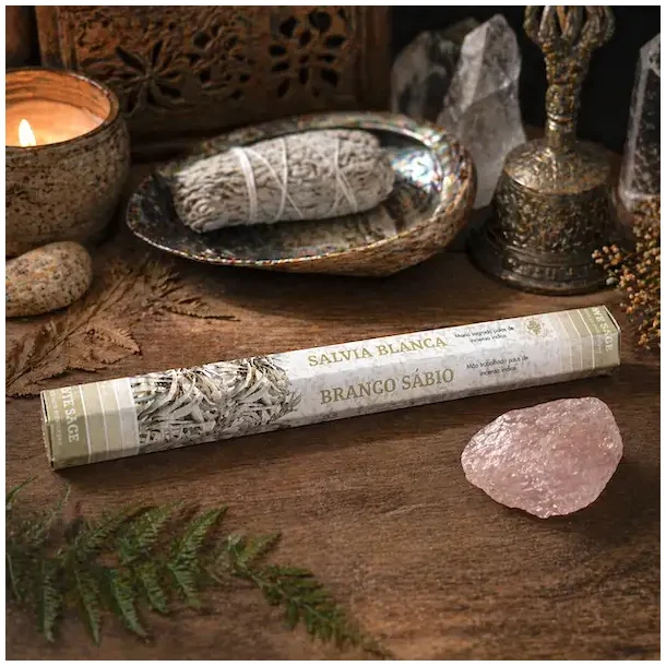 Hvid salvie r�gelse fra Green Tree � renselse &amp; ro
