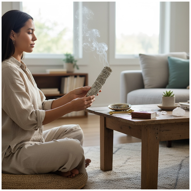 Hvid salvie XXL | M�l ca. 23 x 5 cm 