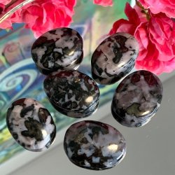 Gabbro | lommesten | flade | Ml 3 - 3,5 cm