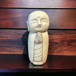 Naturskn Jizo figur 12,5 cm