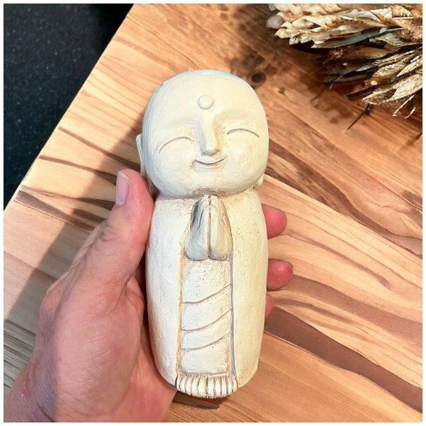 Naturskn Jizo figur 12,5 cm