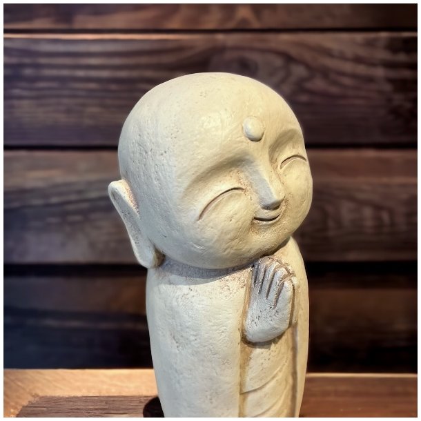 Naturskn Jizo figur 12,5 cm