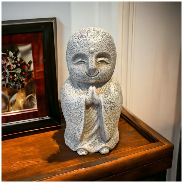 Naturskn Jizo figur 15 cm