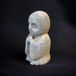 Naturskn Jizo figur 15 cm
