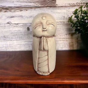 Natursk�n Jizo figur 21 cm
