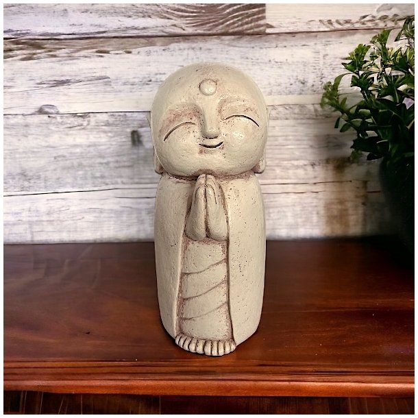 Naturskn Jizo figur 21 cm