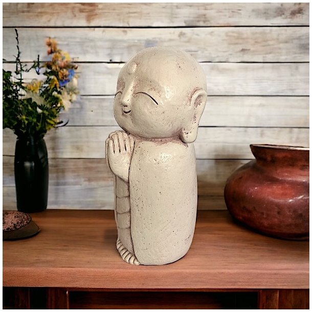 Naturskn Jizo figur 21 cm