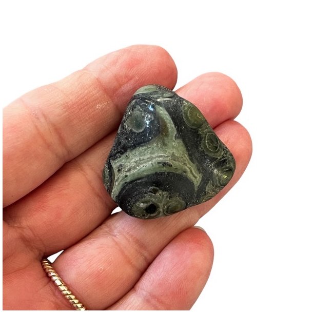 Kambaba jaspis | lommesten XL | Ml ca. 3,5 - 4 cm