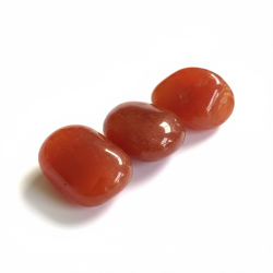 Store karneol sten 3-4 cm � smuk naturkrystal med kraftfuld energi