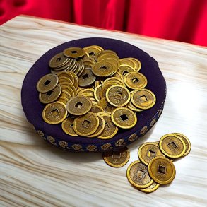 Kinesiske lykkem�nter � Feng Shui amuletter for held, velstand og beskyttelse 5 cm