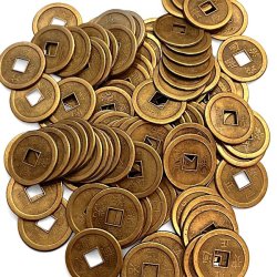 Kinesiske lykkemnter  Feng Shui amuletter for held, velstand og beskyttelse 5 cm