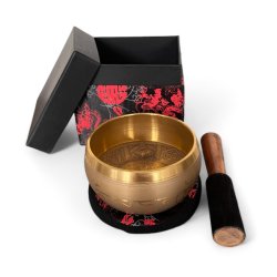 Indisk klangskl m. Buddha dekoration | gaveske | Ml 11 cm 