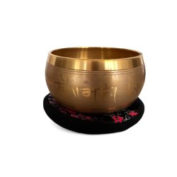 Indisk klangskl m. Buddha dekoration | gaveske | Ml 11 cm 