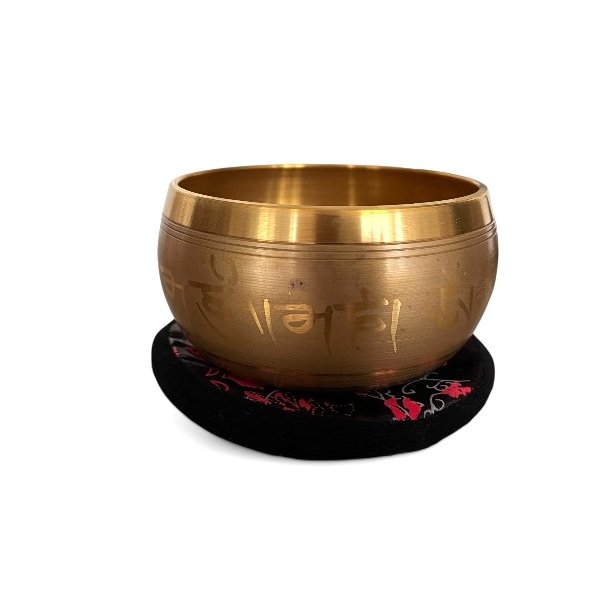 Indisk klangskl m. Buddha dekoration | gaveske | Ml 11 cm 