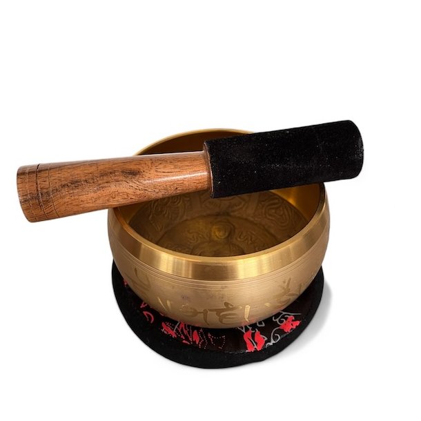 Indisk klangskl m. Buddha dekoration | gaveske | Ml 11 cm 