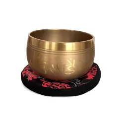 Indisk klangskl m. Skrifttegn dekoration | gaveske | Ml 8 cm 