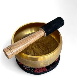 Indisk klangskl m. Tara dekoration | gaveske | Ml 14 cm 