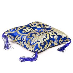 Klangsklspude med blomsterbroderi