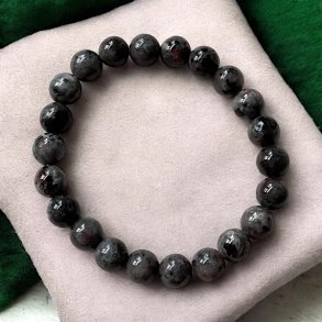 Krystal armbnd i Yooperlite | fluorescerende | 9 mm stenperler | Ml 16-17,5 cm