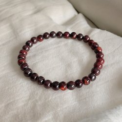 Krystal armb�nd i Okse�je | 6 mm stenperler | M�l 17 - 19 cm