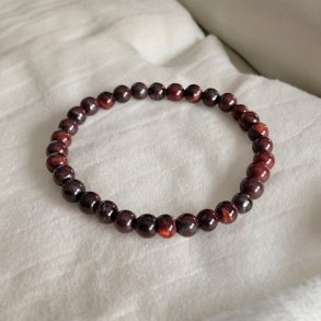 Krystal armb�nd i Okse�je | 6 mm stenperler | M�l 17 - 19 cm