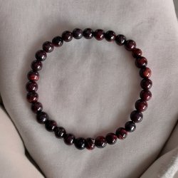 Krystal armb�nd i Okse�je | 6 mm stenperler | M�l 17 - 19 cm