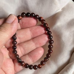 Krystal armb�nd i Okse�je | 6 mm stenperler | M�l 17 - 19 cm