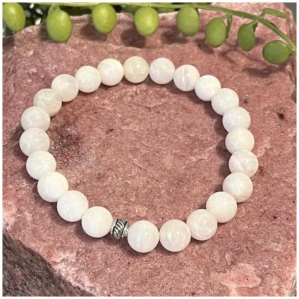 Krystal armbnd | Regnbue mnesten | 10 mm. stenperler | Ml 16 - 19 cm