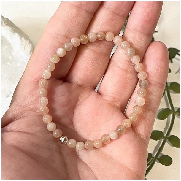 Krystal armbnd | Solsten | 5 mm. stenperler | Ml  16 - 17 cm