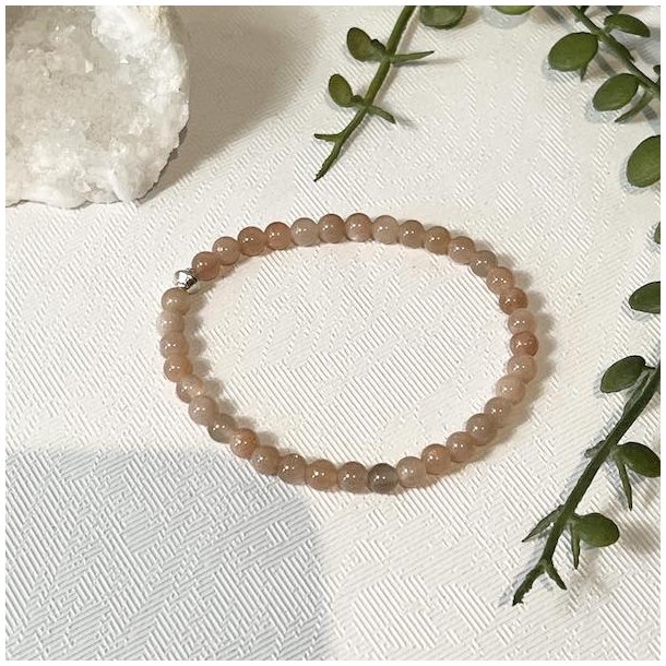 Krystal armbnd | Solsten | 5 mm. stenperler | Ml  16 - 17 cm