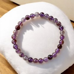 Krystal armbnd i Cacoxenite (Super 7)  6 mm